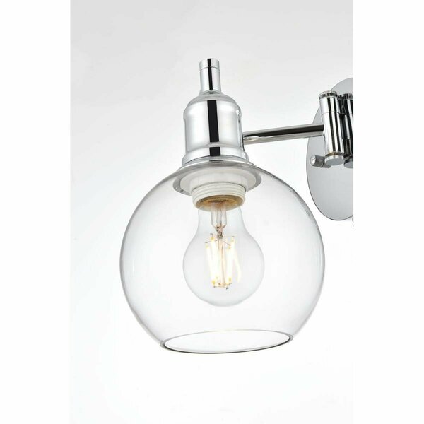 Cling 110 V E26 1 Light Vanity Wall Lamp, Chrome CL2952379